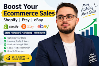 boost shopify etsy shop ebay sales store manager ecommerce marketing promotion