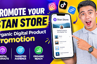 promote your stan store and digital products organically