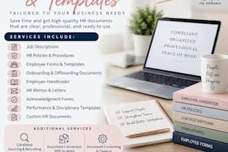 provide HR consulting, recruitment, and document support