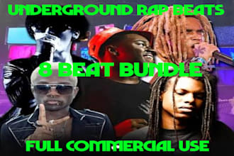 make custom underground rap beats, with stems and licence
