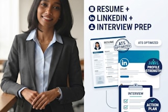 write a resume and linkedin profile for any job or career change