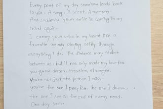 write anything with my beautiful handwriting