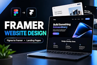 design framer website, figma to framer, framer landing page