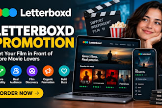 do organic letterboxd promotion, increase visibility and audience