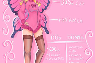 do anime character commissions