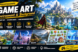 design 2d game environment design,2d environment concept art, 2d environment art