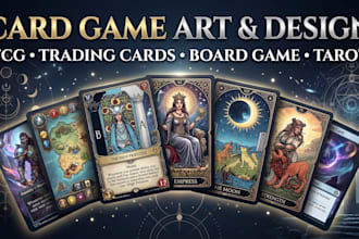 design card game art trading board game redesign tcg card game tarot card
