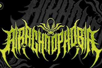 design technical progressive metal style logo for your band