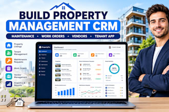 build property management software with CRM, tenant and vendor app