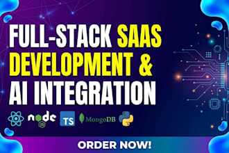 build a full stack saas web app with ai integration