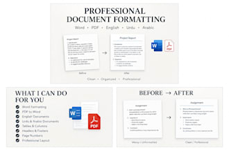 professionally format your word document or PDF