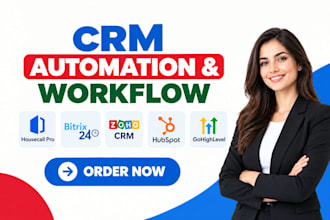 setup housecall pro bitrix24 workflow zoho crm hubspot gohighlevel automation
