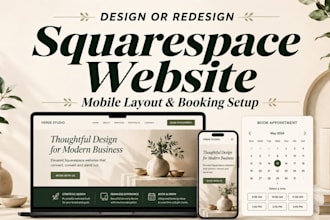 design squarespace website seo redesign clone website