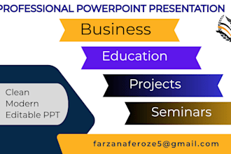 create powerpoint presentation slides for business and education