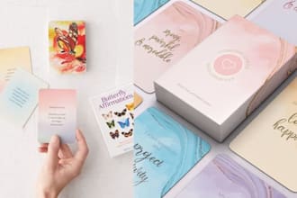design custom christian affirmation cards and scripture flashcards game deck box
