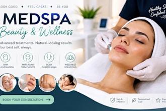 manage social media marketing and create content for your medspa or clinic