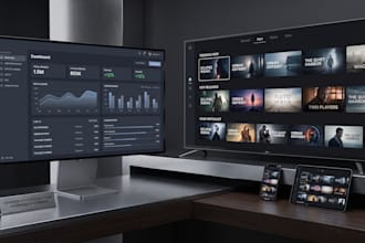 smart TV iptv application for lg samsung roku ios  google TV with premium look
