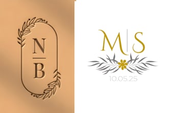 do memorable, anniversary, wedding logo, or monogram