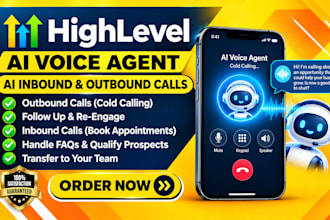 go high level voice ai agent, gohighlevel ai chatbot inbound and outbound calls