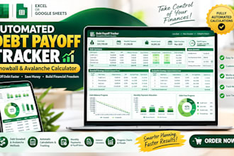 create automated debt payoff tracker snowball avalanche calculator in excel