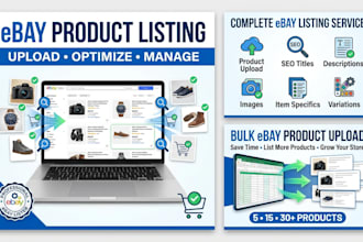 do ebay product listings, ebay product upload, ebay lister, ebay listings, ebay