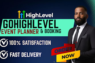 build ghl event booking and event management website