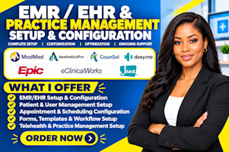 setup modmed emr aestheticspro counsol doxyme epic emr eclinicalworks jane app