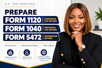 prepare form 1120 corporate tax return form 1040 and form 5472