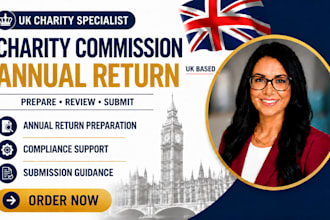 prepare and submit your UK charity commission annual return and compliance