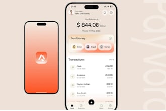 develop a secure digital banking app, neobank, payment platform, digital wallet