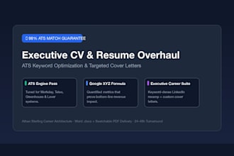 rewrite your resume or CV for ats and recruiter clarity