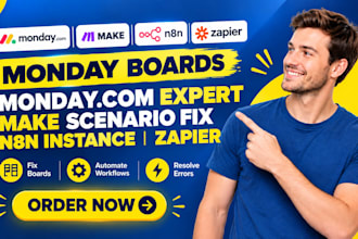 fix monday boards monday com expert make scenario fix n8n instance zapier
