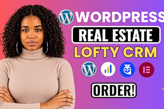 setup lofty crm real estate realtor wordpress website
