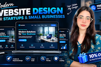 build a modern website for startups and small businesses