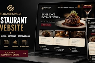 build squarespace restaurant website food website online ordering