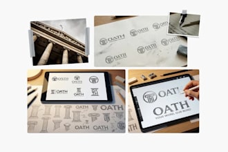 do professional attorney and law firm logo design