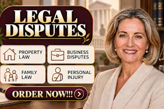 handle property, business, family and personal injury disputes