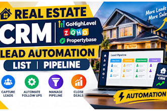 do real estate crm gohighlevel zoho propertybase lead automation list pipeline
