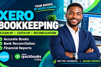 do bookkeeping quickbooks cleanup, xero and wave