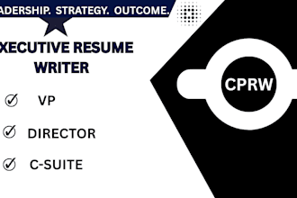 deliver executive resume and cover letter for vp, cfo roles