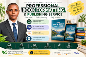 paperback book formatting lulu formatting publishing amazon kdp ebook formatting