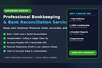do quickbooks desktop bookkeeping and bank reconciliation