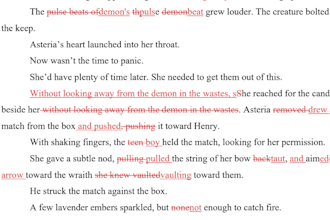 proofread your fiction novel