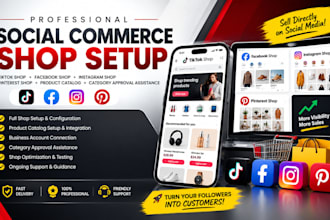 setup tiktok shop facebook instagram pinterest shop product category approval