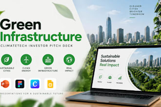design green infrastructure sustainable city climatetech investor pitch deck
