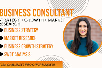 be your professional business consultant and strategist