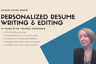 write and edit your professional resume