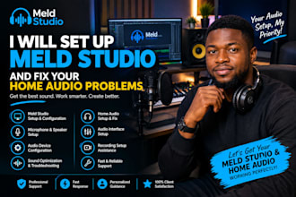 set up meld studio and fix your home audio problems