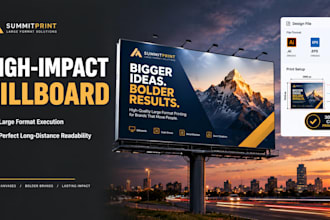craft high impact billboard signage large format print outdoor advertising ad