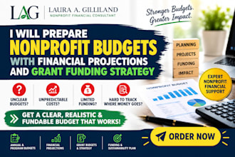prepare nonprofit budgets with financial projections and grant funding strategy